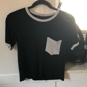 Black and white shirt